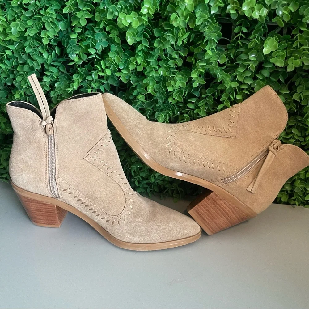 REBECCA MINKOFF Women's 6.5 Lulu Suede Ankle Boots